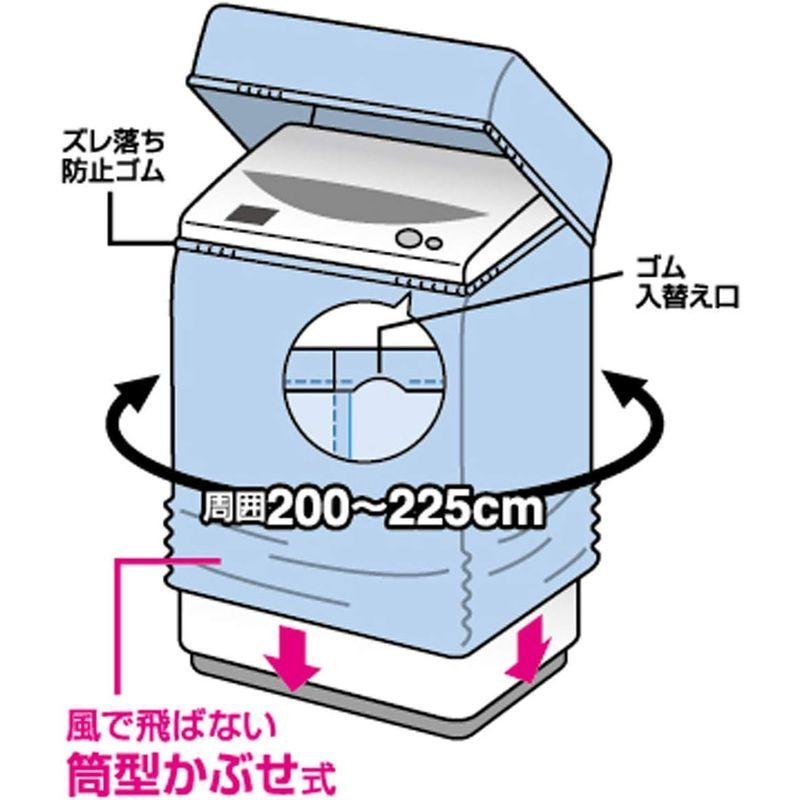 東和産業 洗濯機カバー 兼用型 (全自動 7.0kg / 二層式 5.0kg まで) M 給水ホース穴付き FX｜golden-kagetsu-mart｜03