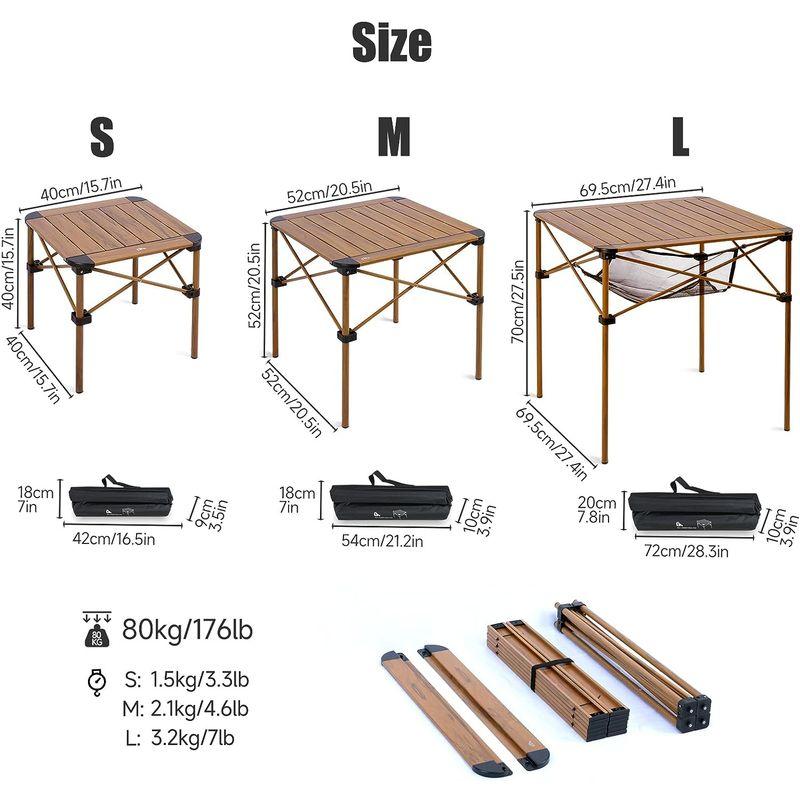 iClimb (アィクライム) アウトドア テーブル 性 キャンプ 折りたたみテーブル 耐荷重80kg ロールテーブル コンパクト キャンプ｜golden-kagetsu-mart｜04