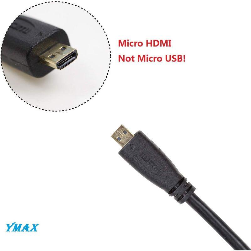 YmaxマイクロHDMI-HDMIケーブル（Raspberry Pi 4 B用）、6インチマイクロHDMIオス-HDMIメスアダプターケーブ｜golden-kagetsu-mart｜02