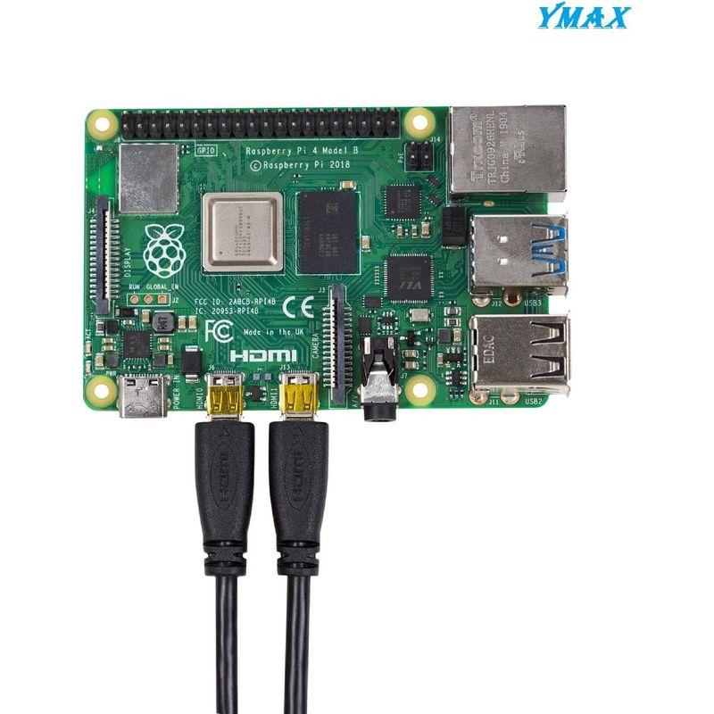YmaxマイクロHDMI-HDMIケーブル（Raspberry Pi 4 B用）、6インチマイクロHDMIオス-HDMIメスアダプターケーブ｜golden-kagetsu-mart｜07