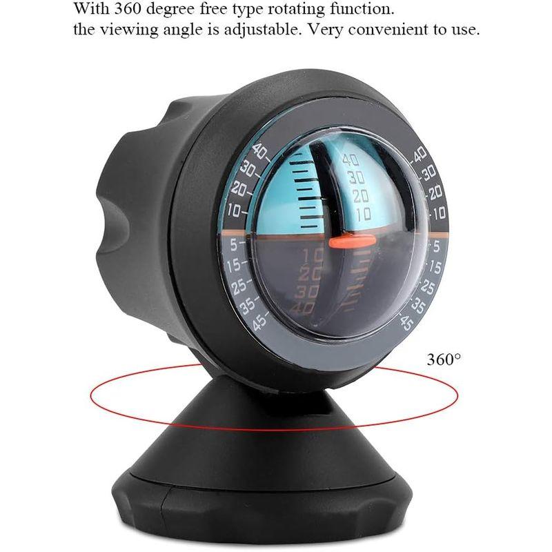 カー傾斜計 車傾斜計 坂度計 スロープメーター 角度計 クライノ スロープメーター 自動車用 LED内蔵 自由回転 交通安全を高める 軽量｜golden-kagetsu-mart｜03