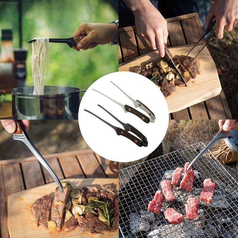 aninako キャンプ トング 焼肉トング BBQ 304ステンレス 自立式 aninako キャンプ トング 焼肉トング BBQ 304ステンレス 自立式