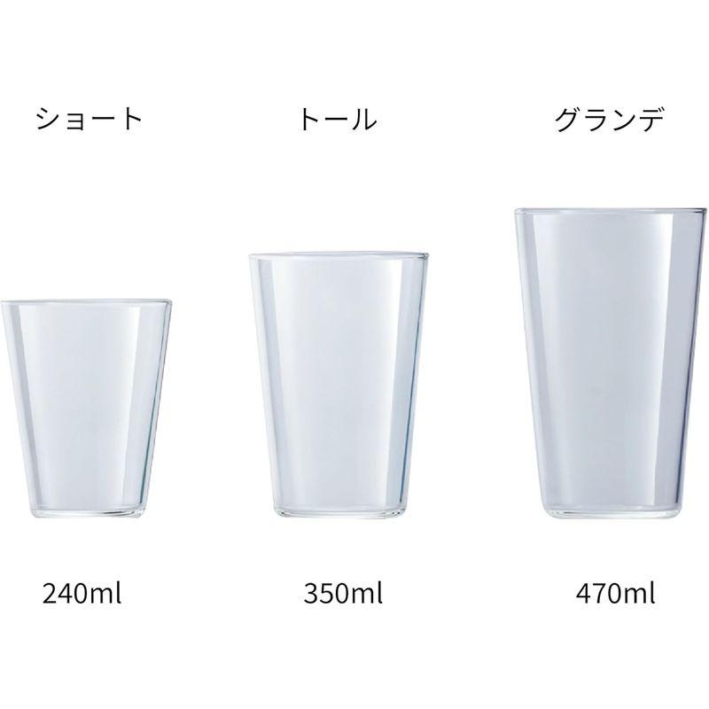 THE GLASS TALL グラス タンブラー コップ 350 ml クリア 透明 耐熱ガラス 食洗器対応 レンジ対応 ビール ハイボール｜golden-kagetsu-mart｜04
