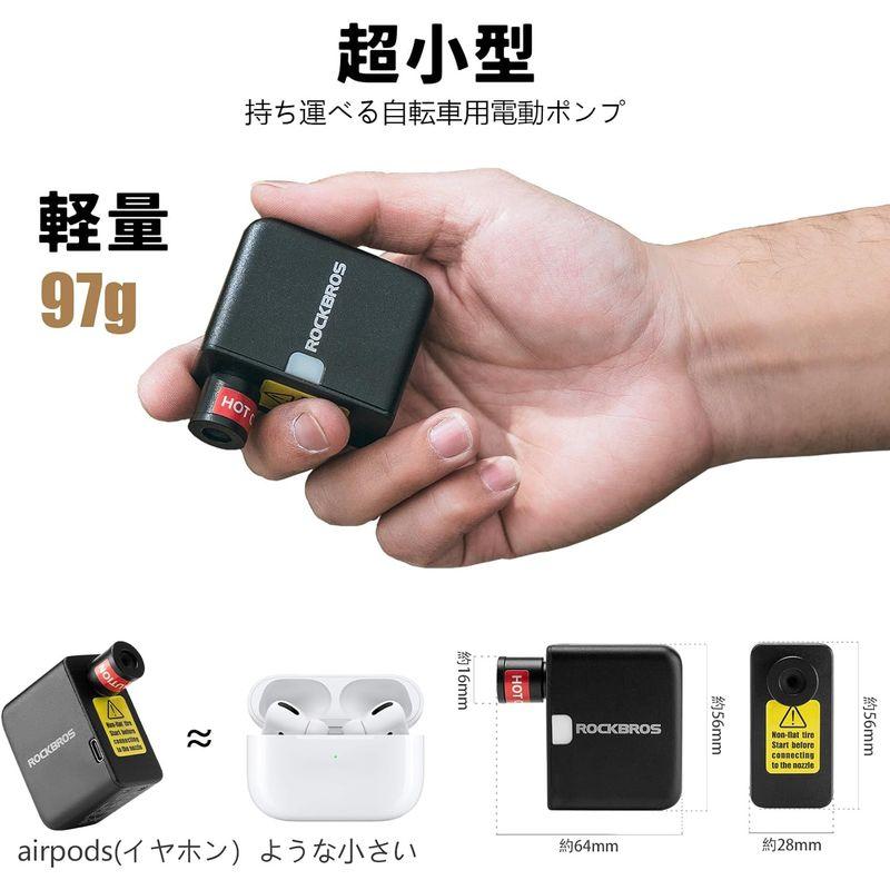携帯電動ポンプ Rockbros 空気入れ ロックブロス Amazon | ROCKBROS(ロックブロス)自転車 空気入れ 電動 くうき