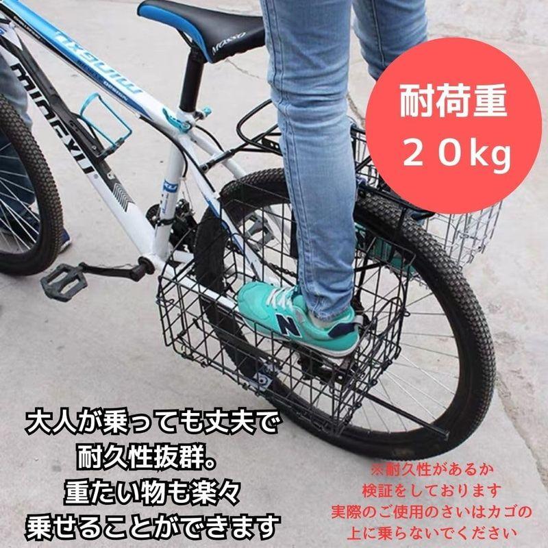 EINEY 自転車かご 自転車バスケット カゴ 折りたたみ 折り畳み 脱着式 前かご 買い物かご 後ろかご 耐荷重20kg｜golden-kagetsu-mart｜04