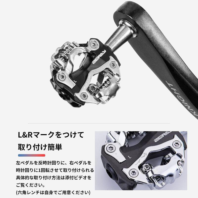 ROCKBROS ZERAY 自転車 ビンディングペダル SPDシューズ対応 MTB ROCKBROS ZERAY 自転車 ビンディングペダル SPDシューズ対応 MTB