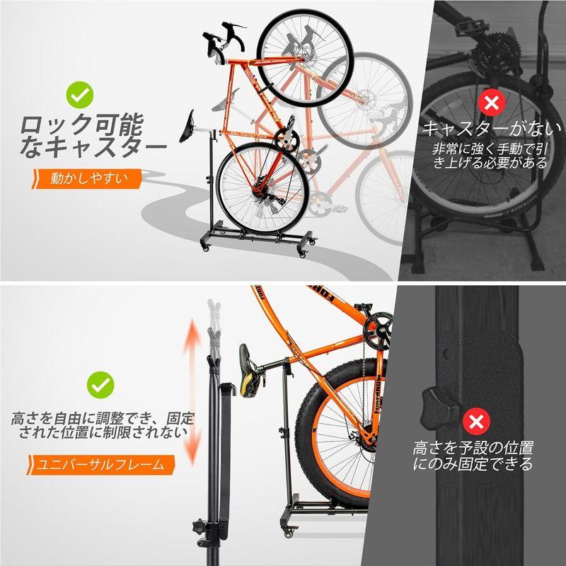 Sttoraboks 縦置き自転車 スタンド 直立サイクルスタンド 高さ Sttoraboks 縦置き自転車 スタンド 直立サイクルスタンド 高さ