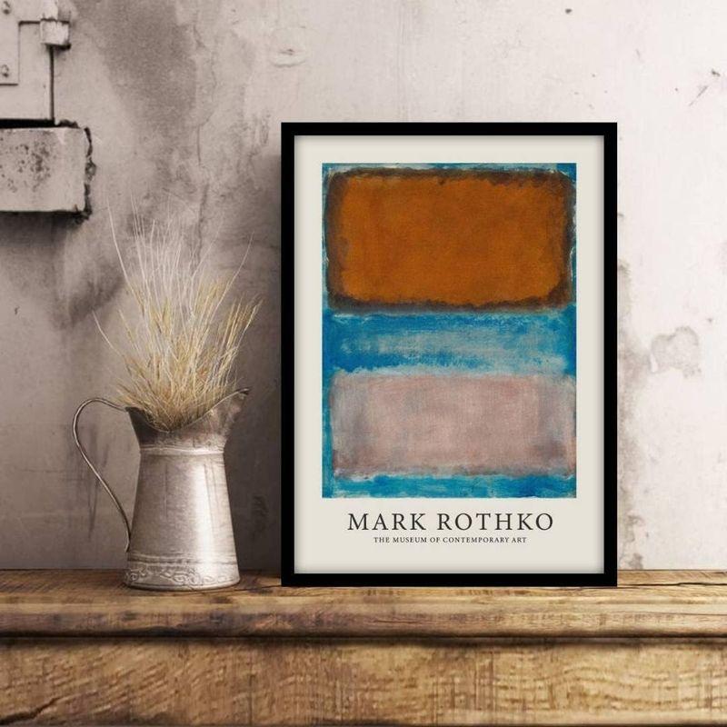 マークロスコ NO.5 マリンブルーブラウン Mark Rothko 抽象画 マークロスコ NO.5 マリンブルーブラウン Mark Rothko 抽象画