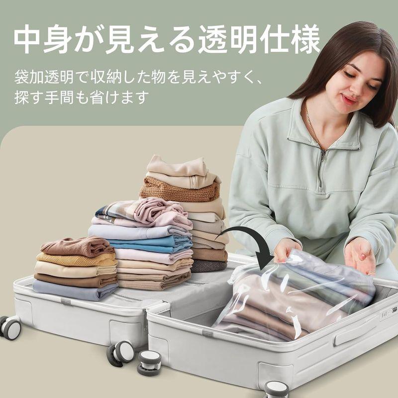 Vacbird 布団圧縮袋 掃除機不要 衣類圧縮袋 8枚セット電動ポンプ Vacbird 布団圧縮袋 掃除機不要 衣類圧縮袋 8枚セット電動ポンプ