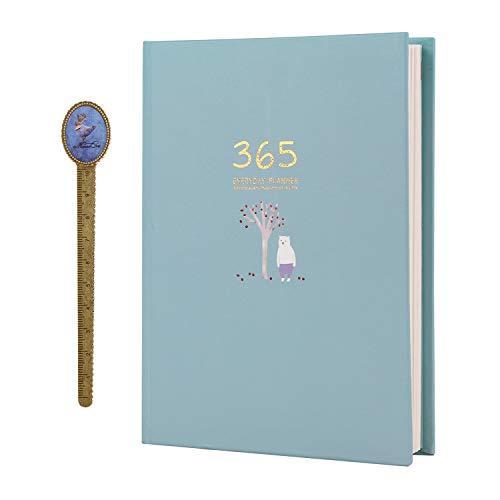 かわいい手帳 スケジュール帳 アジェンダ 一覧ブック 365日プランナー 32k ノートブック メモ帳 雑記帳 日記帳 デイリーウィーク カレンダー Bjzcpiuvp5 キッチン 日用品 文具 Www Robotnature Com