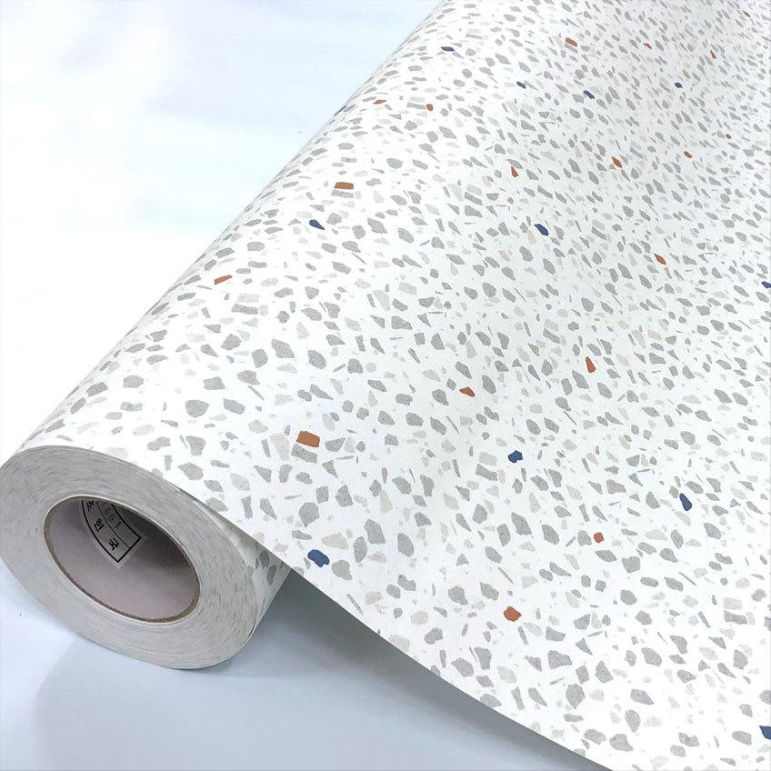 壁紙シール 大理石 テラゾ Terrazzo HWP-21661 巾(幅)50cm 長さ15m シール式 はが せる壁紙 Terrazzo模様 テラゾ模様 (壁紙 貼り替え、 壁紙の上から貼る壁紙)