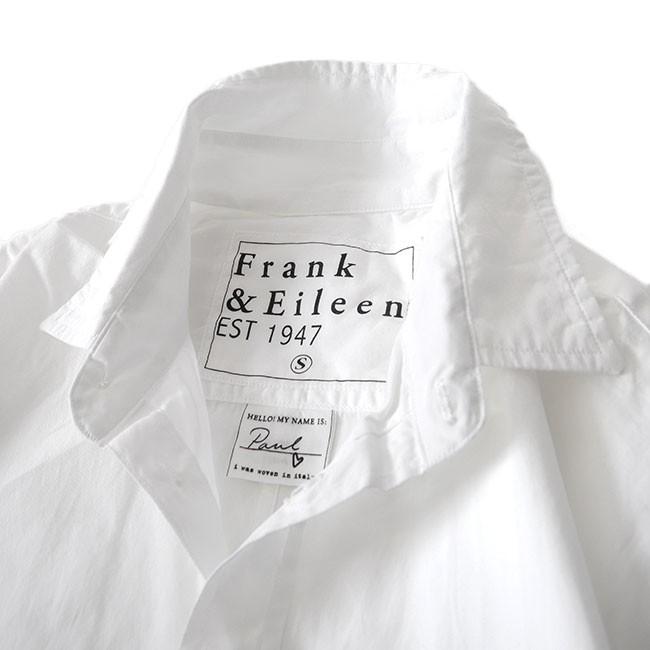 【極美品】Frank&Eileen フランクアンドアイリーン　paul ポール 正規通販】Frank&Eileen PAUL メンズシャツ LINEN WHITE フランク