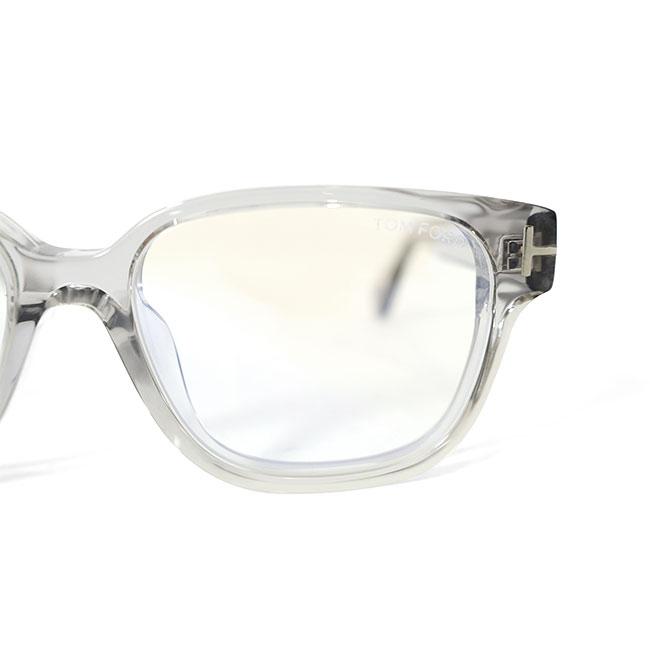 日本企画 TOM FORD トムフォード ブルーライトカット メガネ FT6071DB-54020 グレー アジアンフィット 伊達メガネ 眼鏡 メンズ レディースの画像