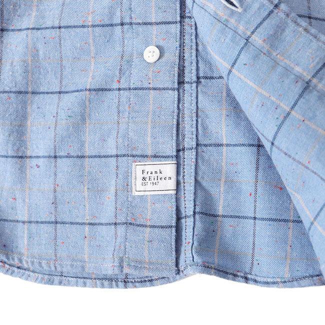 Frank&Eileen 長袖シャツ S スカイブルーギンガムチェック Frank&Eileen フランク&アイリーン DON MTPF ドン ネップ柄 チェック