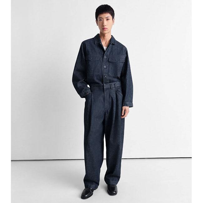 LEMAIRE ルメール プリーツ ワークウェア デニムパンツ PA1201 LD068