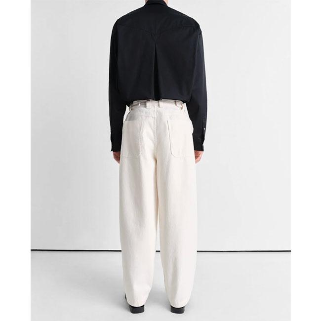 20SS LEMAIREルメール ブーツカットホワイトデニム46 楽天市場】LEMAIRE ルメール ツイスト ベルテッドパンツ PA326