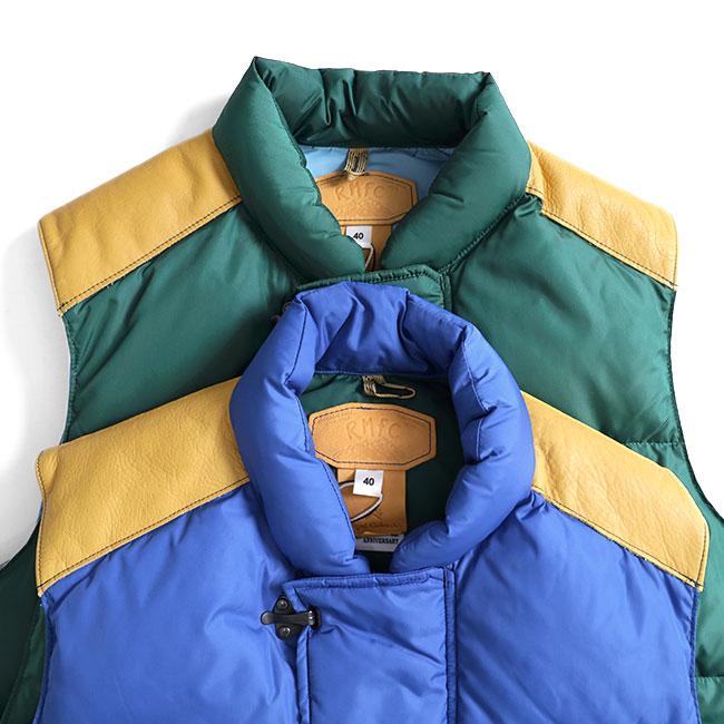 NigelCabourn ナイジェルケーボン ダウンベスト 紺色 46 Nigel Cabourn × Rocky Mountain Featherbed ナイジェルケーボン