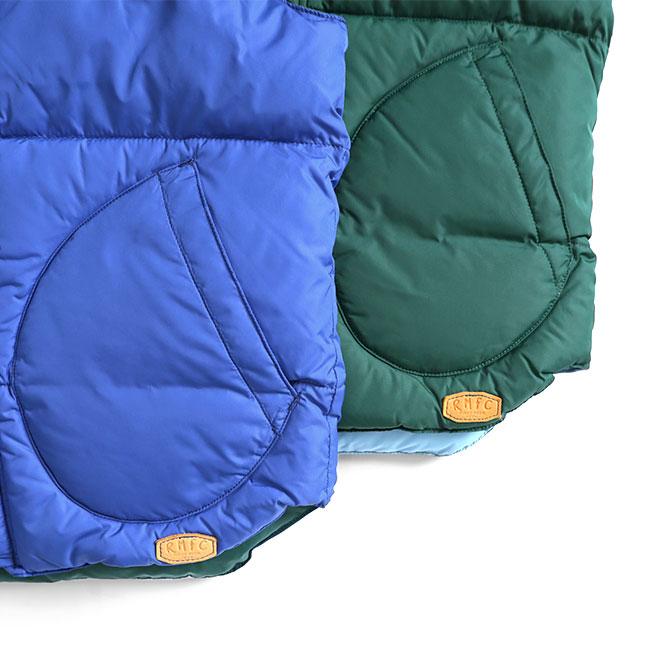 NigelCabourn ナイジェルケーボン ダウンベスト 紺色 46 Nigel Cabourn × Rocky Mountain Featherbed ナイジェルケーボン