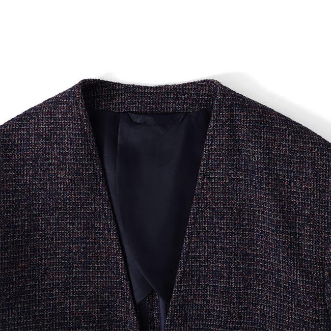 RAINMAKER レインメーカー ツイード ノーカラー ジャケット RM202-004