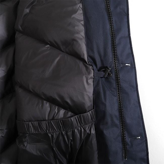 新品同様✨　ウールリッチ　ダウンジャケット　ネイビー　コクーンパーカー　ラビット WOOLRICH Woolrich ウールリッチ ファー付き ラミネーテッド