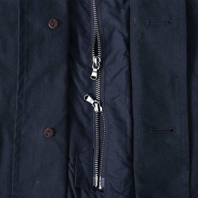 週末セール　nanamica ネイビー ステンカラーコート S　インナー光電子 週末セール nanamica ネイビー ステンカラーコート S インナー光電子