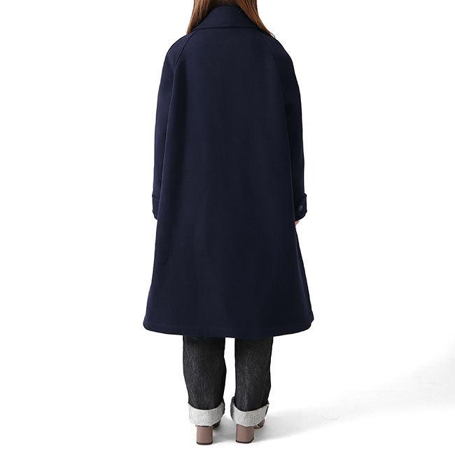 Scye ウールカシミヤメルトン オーバーサイズPコート Scye ウールカシミヤメルトン オーバーサイズPコート（ダーク