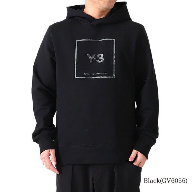 Y-3 ワイスリー スクエアラベルロゴ グラフィック プルオーバー  