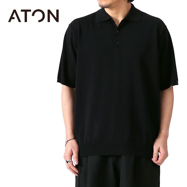 ATON エイトン スキッパー ニットポロシャツ KRAGGM0300 メンズ