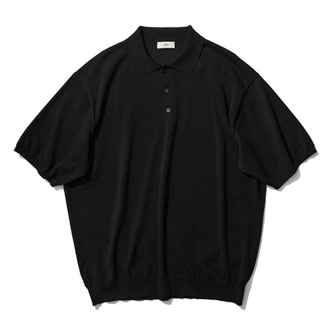 ATON エイトン スキッパー ニットポロシャツ KRAGGM0300 メンズ