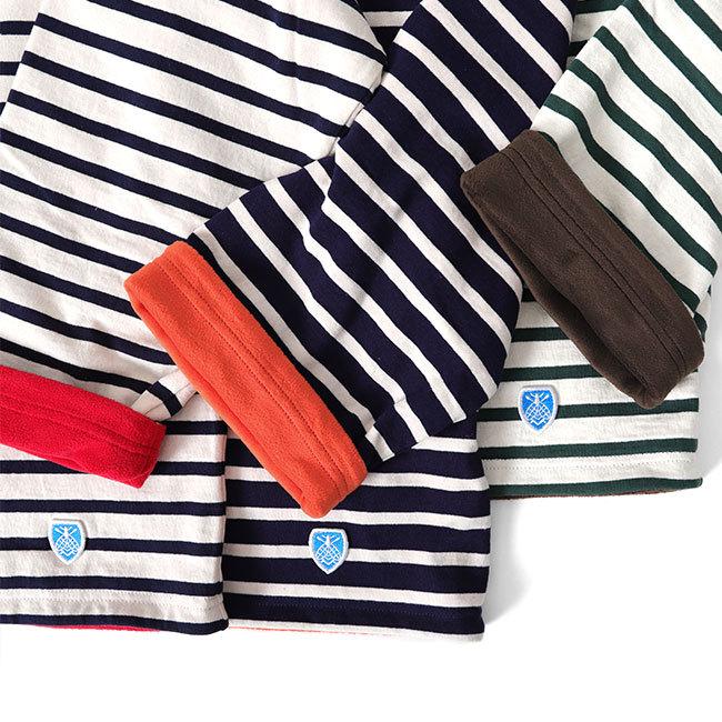 ORCIVAL オーシバル フリースライニング コットンロード ボートネック