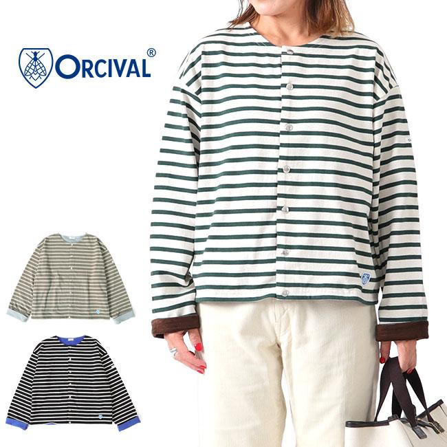 [TIME SALE] ORCIVAL オーシバル フリースライニング コットンロード クルーネック カーディガン OR-C0159 CMJ  レディース : t02052204 : Golden State - 通販 - Yahoo!ショッピング