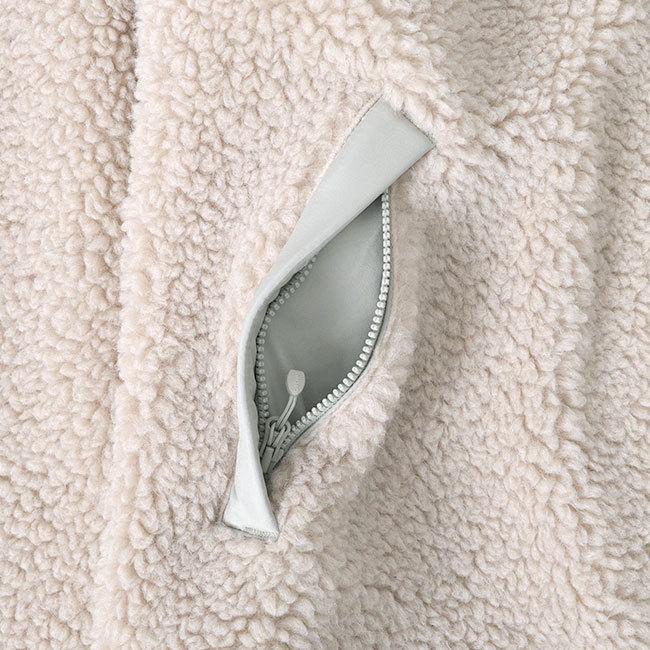 ORCIVAL オーシバル ウールボア カラーレス ジャケット OR-A0232 WBA