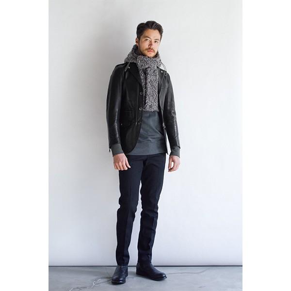 【RAINMAKER】シングルブレステッドレザージャケット　サイズ48 RAINMAKER KYOTO レインメーカー シングルブレザー ライダース