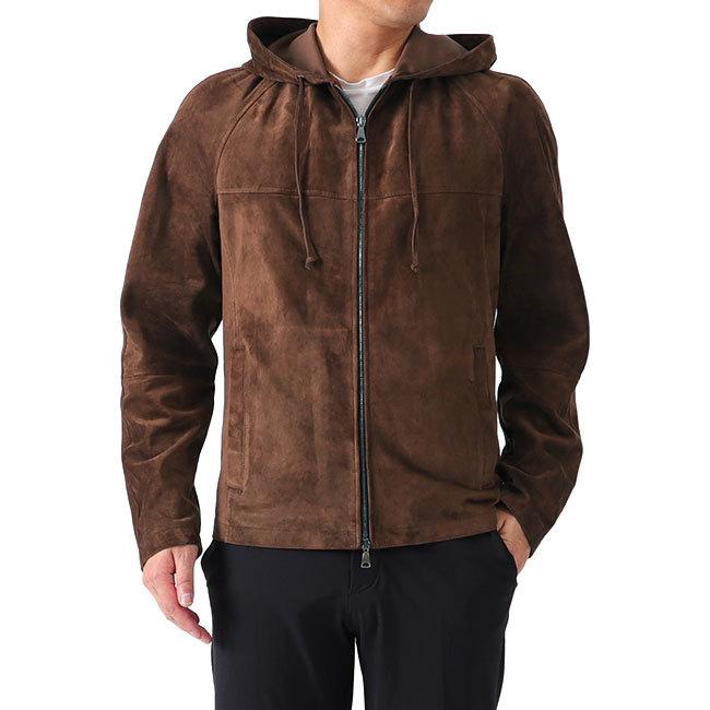 EMMETI エンメティ BILL ZIP スエードレザー ジップパーカー メンズ ゴートスキン ブラウン 茶 :t02102016:Golden  State - 通販 - Yahoo!ショッピング