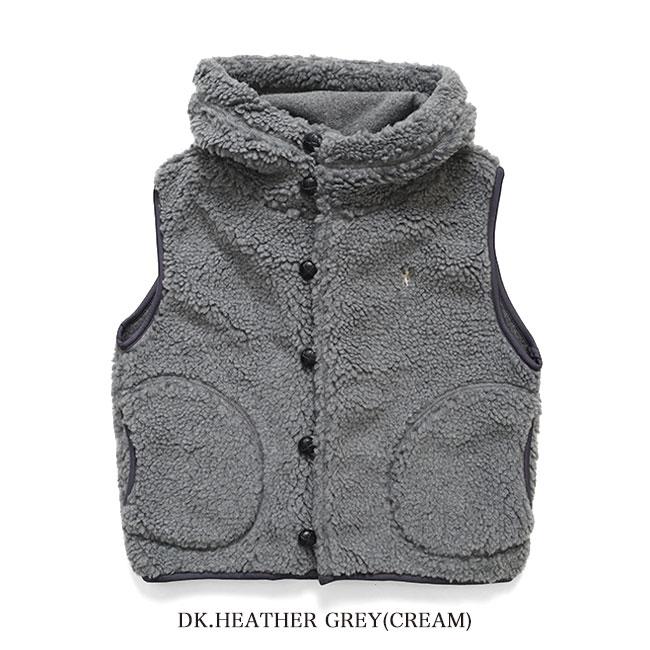 フリース　　ベスト　　ボア GYMPHLEX ジムフレックス ボアフリース フード付き ショートベスト GY