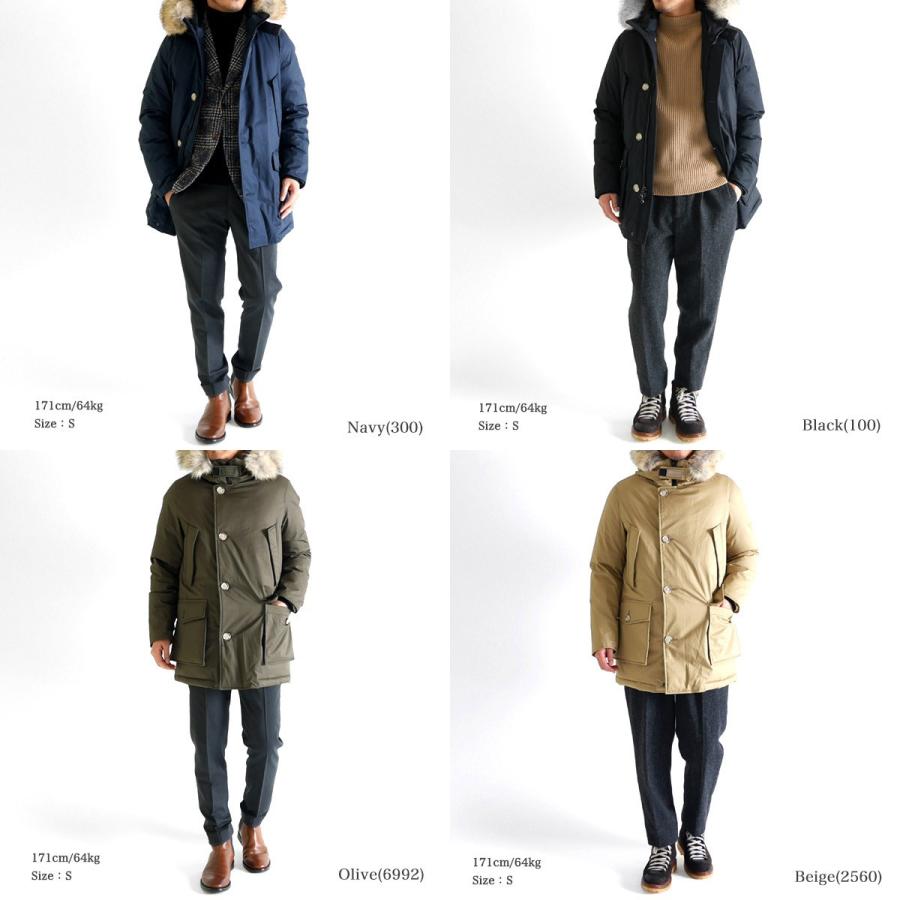 Woolrich ウールリッチ ファー付き ラミネーテッドコットンパーカー ミドル アークティックパーカー ダウンジ