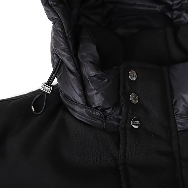 [SALE] HERNO ヘルノ ウール × ナイロン ハイブリッド デタッチャブルフード スタンドカラー ダウンベスト PI001095U-12020+33375 メンズの画像