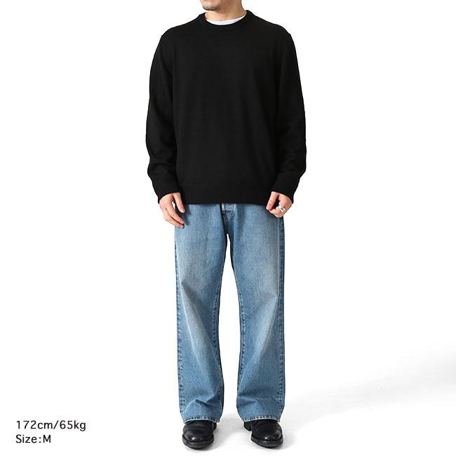 希少 INOUE BROTHERS アルパカ ニット セーター L ブラック THE INOUE BROTHERS（ザイノウエブラザーズ） Baby Alpaca Crew Knit