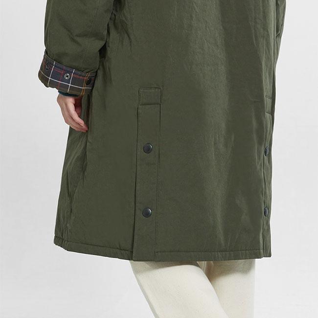 Barbour バブアー EXMOOR エクスモア 中綿入り ミドルコート 252MCA1066 バーレー メンズ レディースの画像