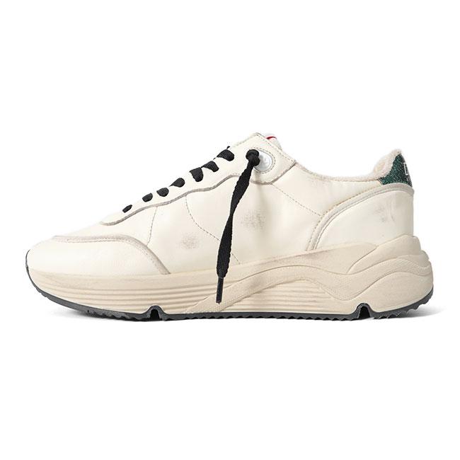 Golden Goose ゴールデングース RUNNING SOLE ランニングソール レザースニーカー GMF00491.F004189.15433 白 シューズ メンズの画像