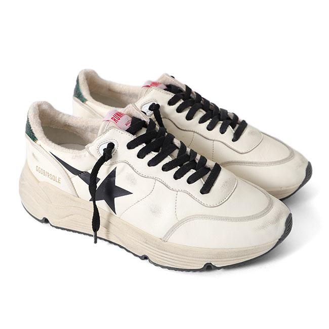 Golden Goose ゴールデングース RUNNING SOLE ランニングソール レザースニーカー GMF00491.F004189.15433 白 シューズ メンズの画像