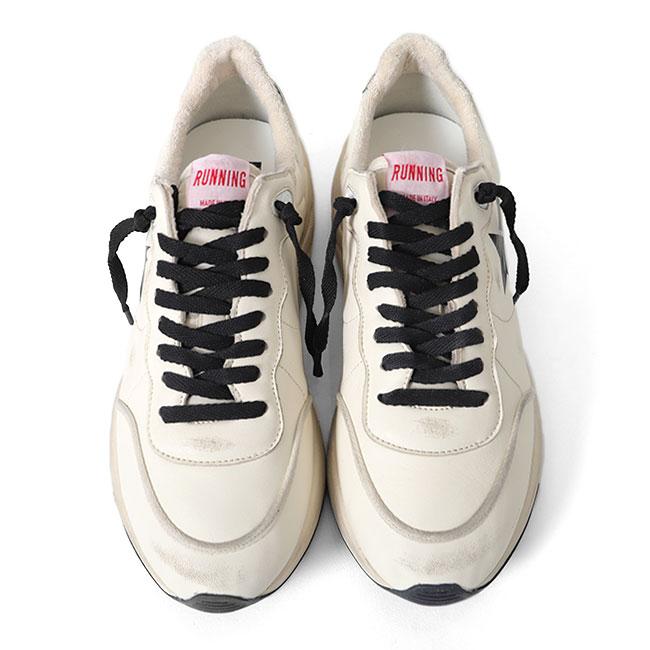Golden Goose ゴールデングース RUNNING SOLE ランニングソール レザースニーカー GMF00491.F004189.15433 白 シューズ メンズの画像