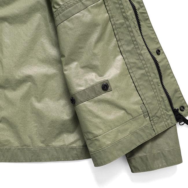 STONE ISLAND ストーンアイランド ワックスコーティング コーチジャケット 4100054 オリーブ ミリタリージャケット メンズの画像