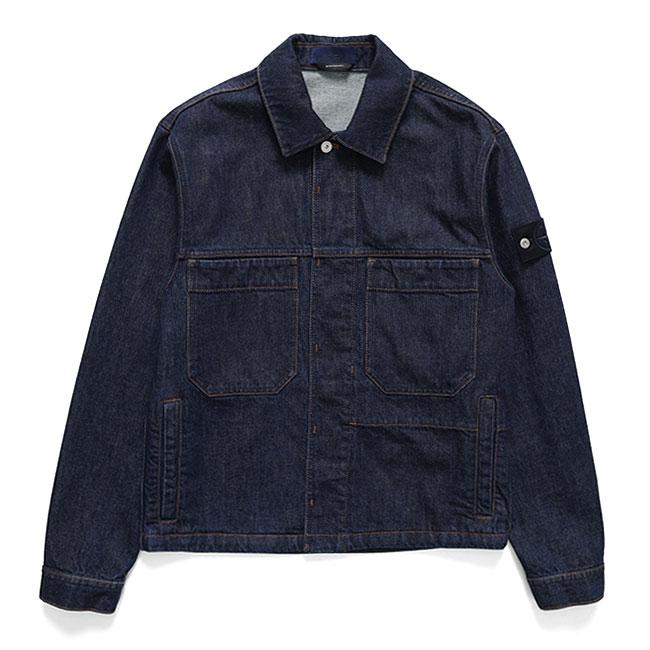 Stone Island Denim Research ストーンアイランド デニムリサーチ デニムジャケット 4100006 インディゴ コーチジャケット Gジャン メンズの画像