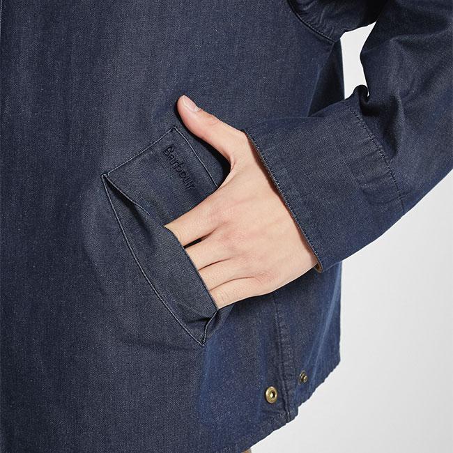 Barbour バブアー TRANSPORT トランスポート デニムジャケット MCA1105 インディゴ メンズの画像