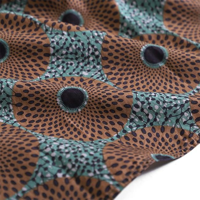 LE GLAZIK（ルグラジック） バティック 総柄 ノースリーブワンピース