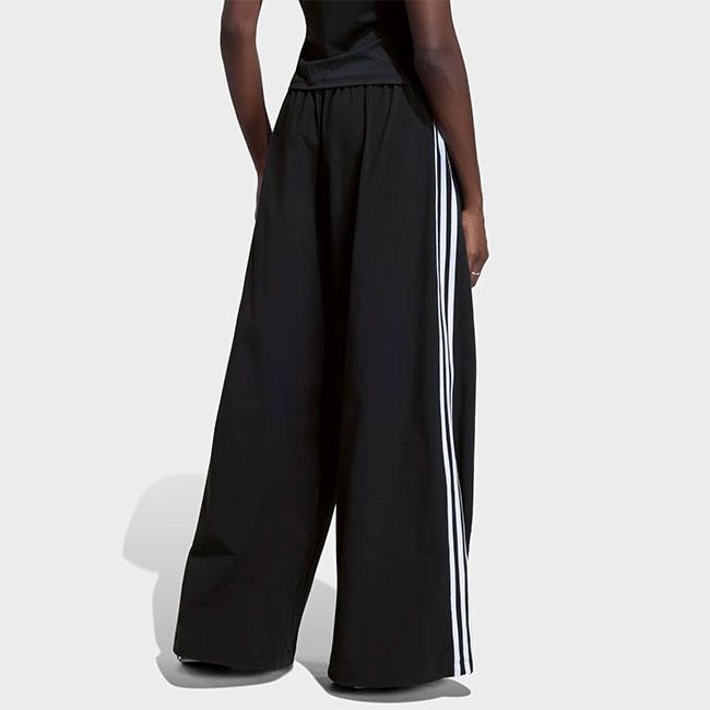 アディダス【L】ワイドレッグ トラックパンツ ブラック 極美品 adidas originals アディダスオリジナルス アディレニウム 3ストライプ