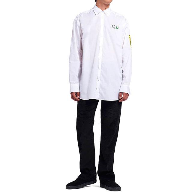FRED PERRY × RAF SIMONS フレッドペリー ラフシモンズ 袖 FRED PERRY × RAF SIMONS フレッドペリー ラフシモンズ 袖