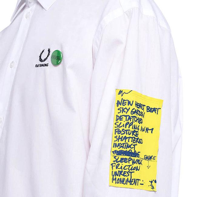FRED PERRY × RAF SIMONS フレッドペリー ラフシモンズ 袖 FRED PERRY × RAF SIMONS フレッドペリー ラフシモンズ 袖
