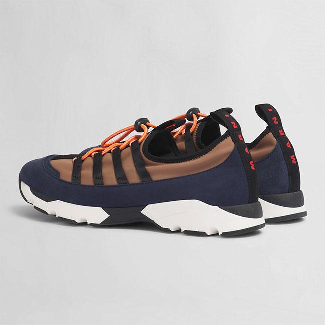 MARNI マルニ レースアップ ランニングスニーカー SNZU019302 P7616 シューズ メンズの画像